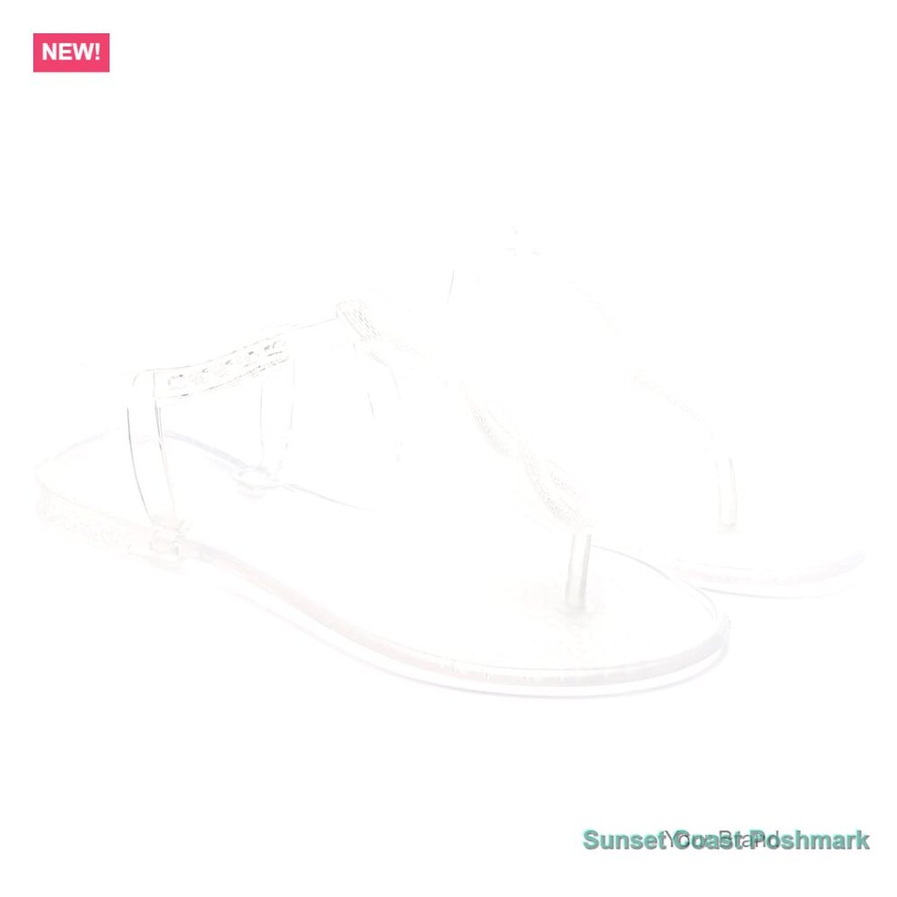 Clear Jelly Sandals Flip Flops Non Slip Quick Drying Pool Beach